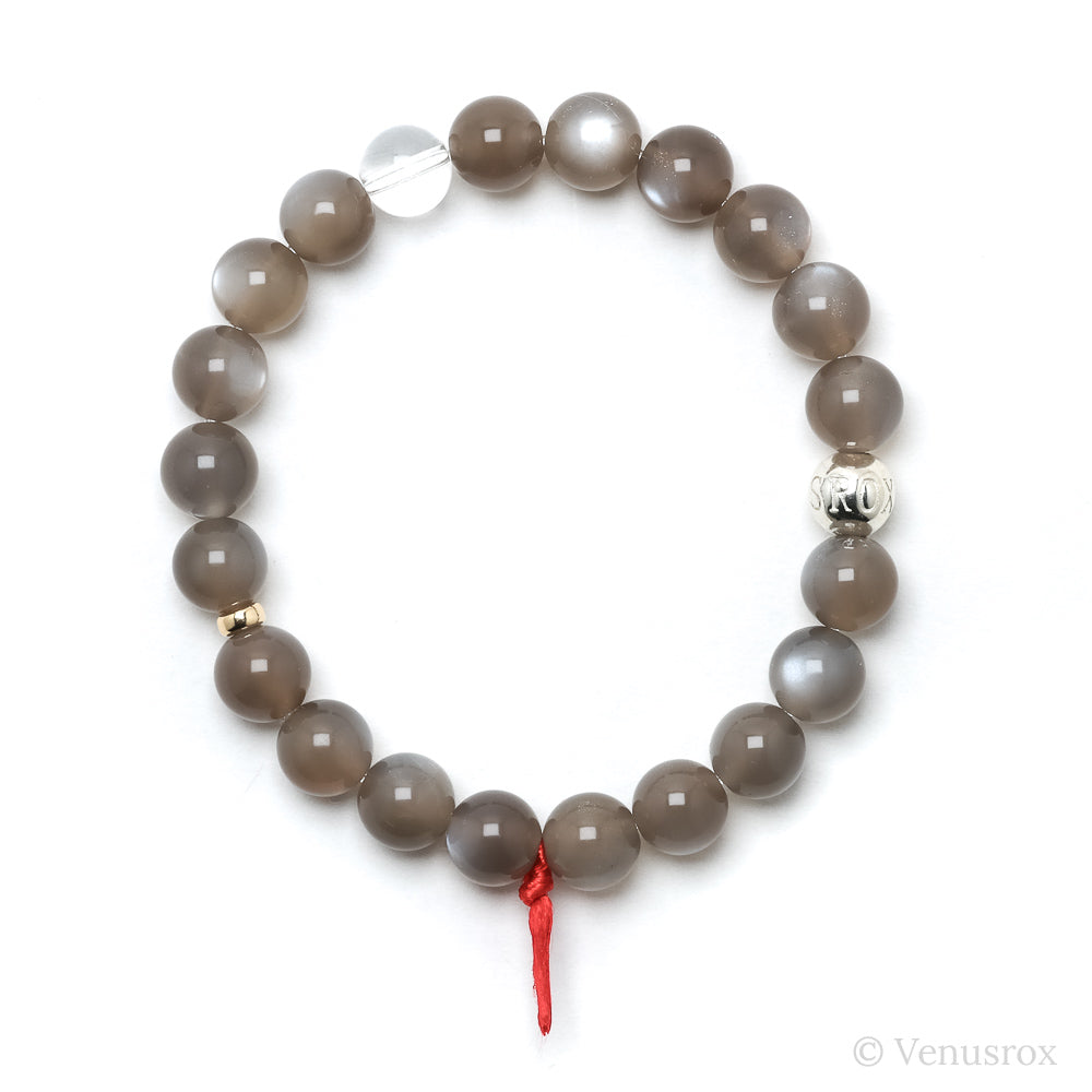 Grey Moonstone Bead Bracelet from India | Venusrox