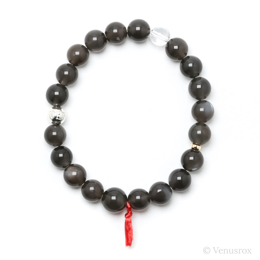 Black Moonstone Bead Bracelet from India | Venusrox