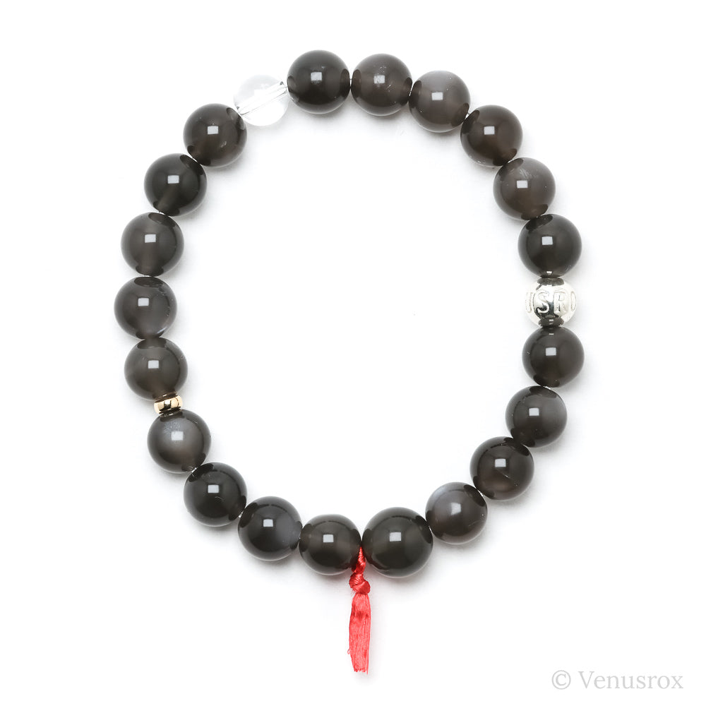 Black Moonstone Bead Bracelet from India | Venusrox