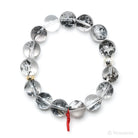 Clear Quartz with Carbon Inclusions Bracelet from Pakistan | Venusrox