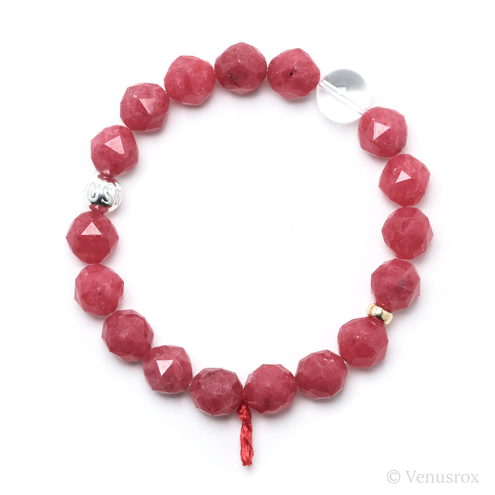 Rhodonite Bead Bracelet from Brazil | Venusrox