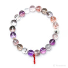 Quartz with Amethyst, Goethite & Hematite Bracelet from Brazil | Venusrox