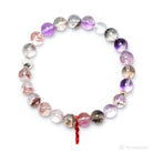Quartz with Amethyst, Goethite & Hematite Bracelet from Brazil | Venusrox