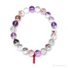 Quartz with Amethyst, Goethite & Hematite Bracelet from Brazil | Venusrox