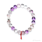 Quartz with Amethyst, Goethite & Hematite Bracelet from Brazil | Venusrox