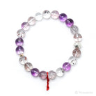 Quartz with Amethyst, Goethite & Hematite Bracelet from Brazil | Venusrox