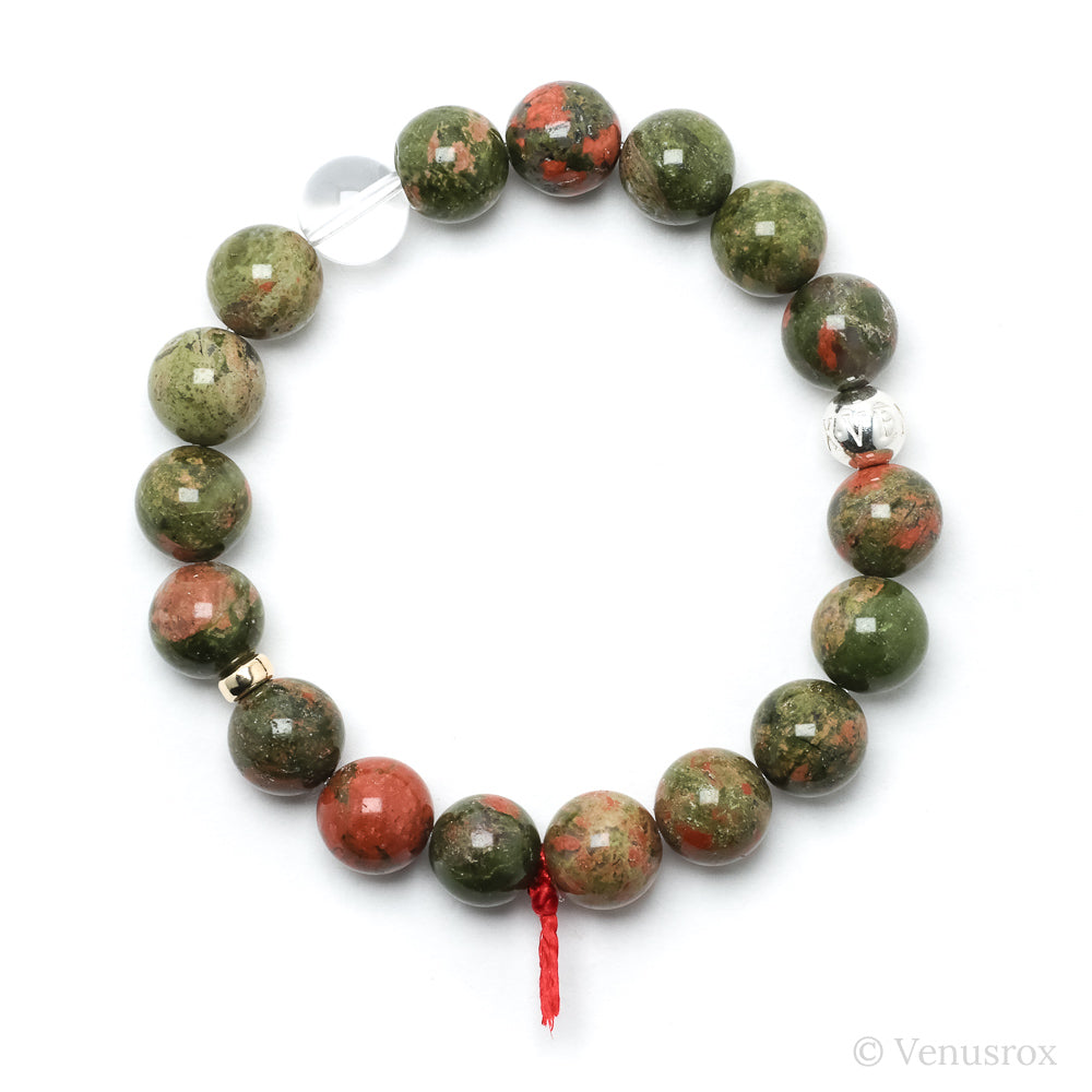 Unakite Bead Bracelet from South Africa | Venusrox