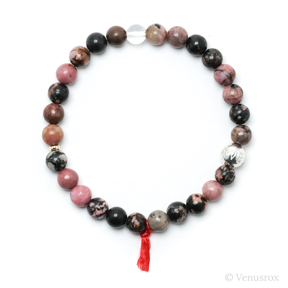 Rhodonite Bead Bracelet from Madagascar | Venusrox