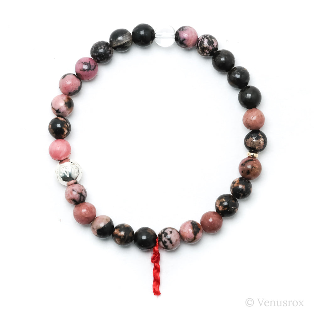 Rhodonite Bead Bracelet from Madagascar | Venusrox