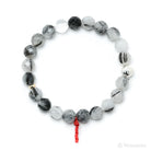 Tourmalinated Quartz Bead Bracelet from Brazil | Venusrox
