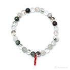 Chlorite/Lodalite Quartz Bead Bracelet from Brazil | Venusrox