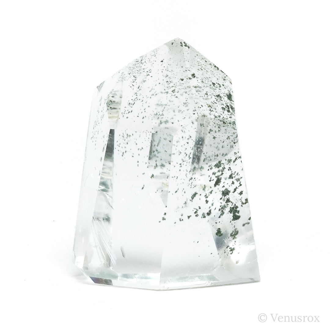 Chlorite Phantom Quartz Polished Point from Madagascar | Venusrox