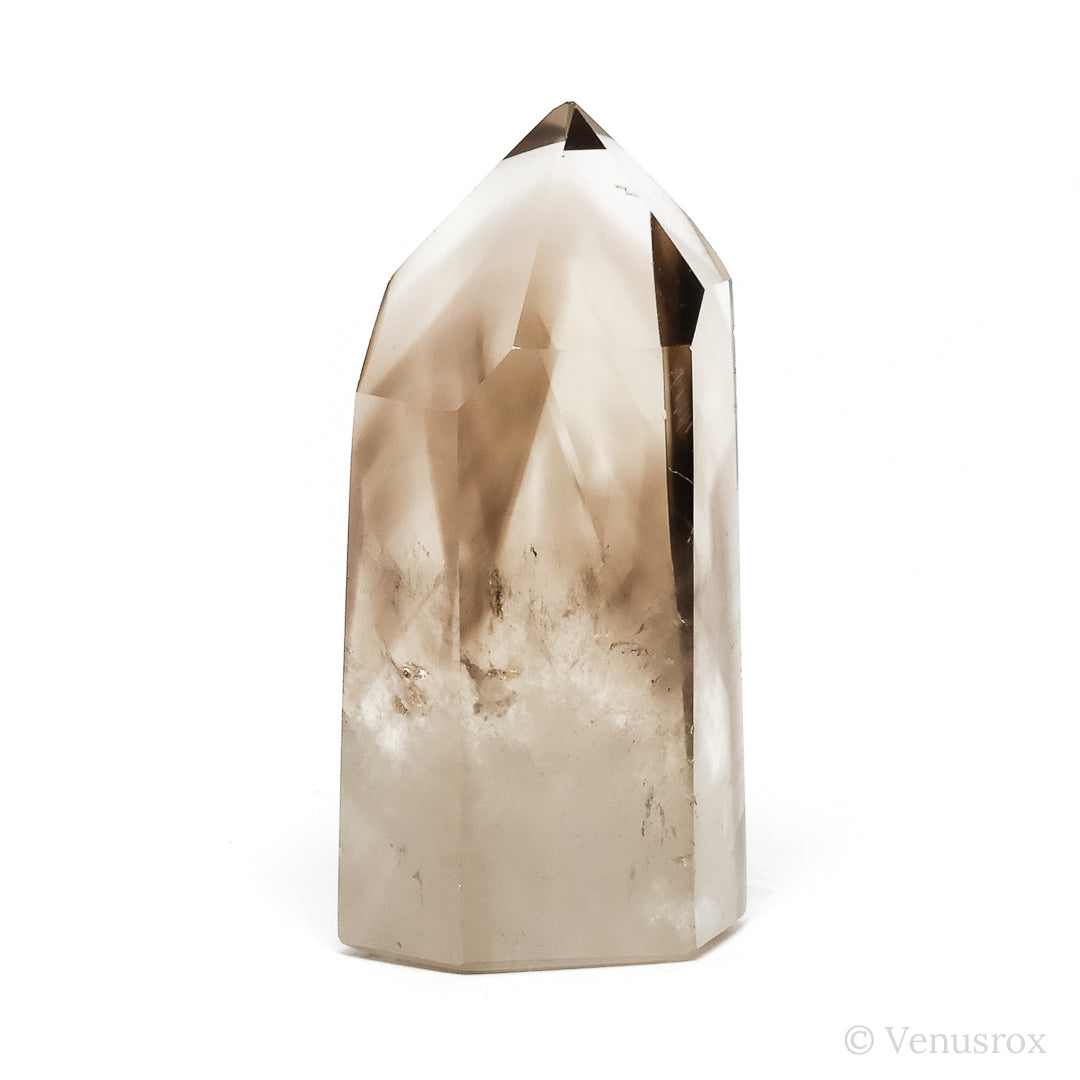 Smoky Phantom Quartz Polished Point from Madagascar | Venusrox