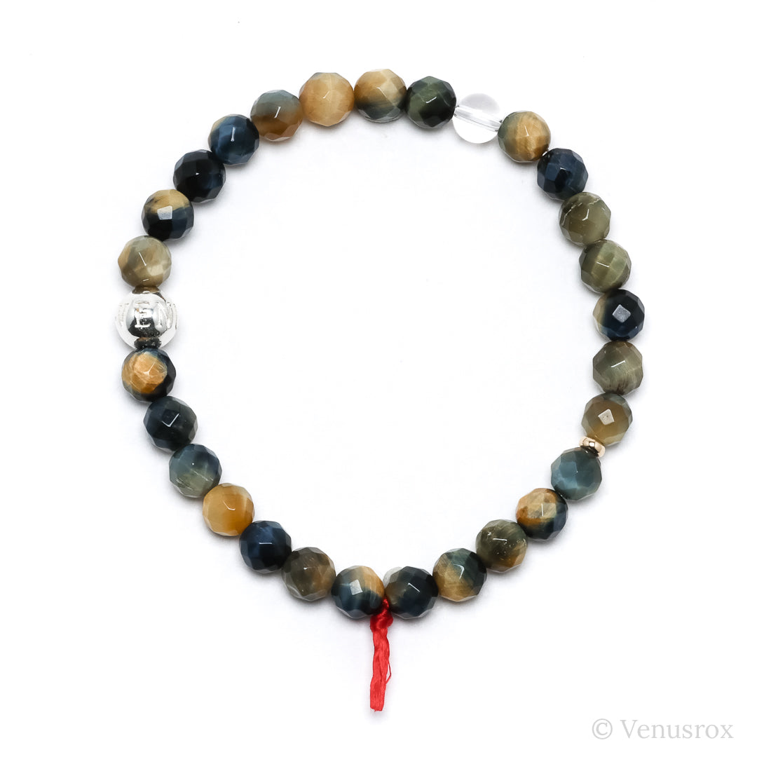 Blonde Tigers Eye with Falcons Eye Bracelet from South Africa | Venusrox