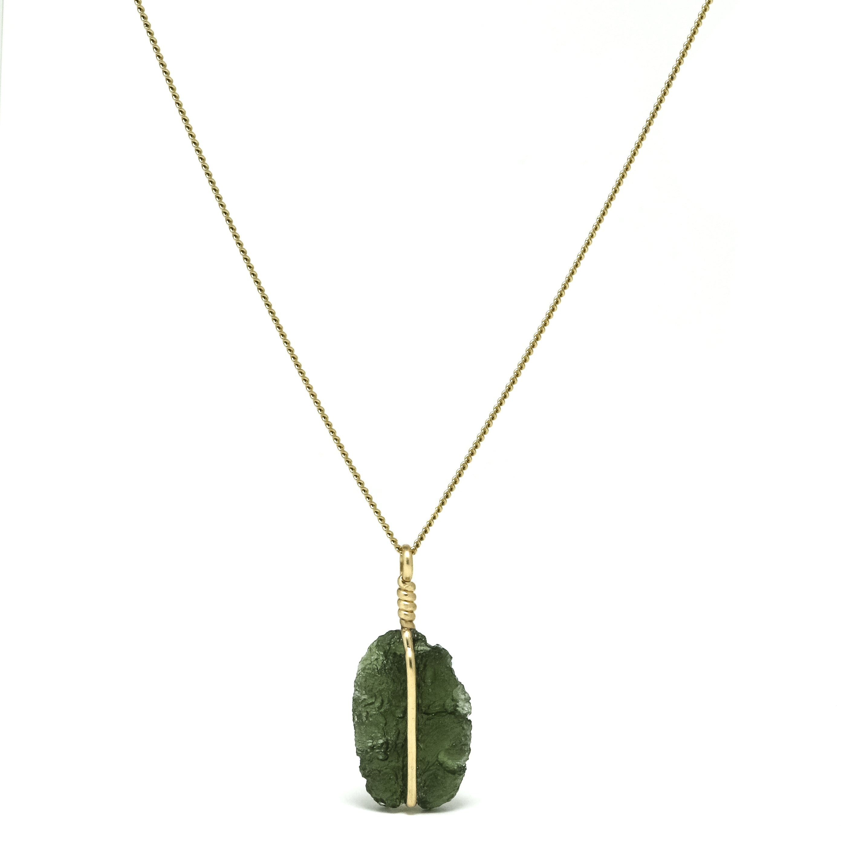 Moldavite Crystal Pendant from Chlum, Czech Republic | Venusrox