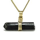 Green Tourmaline Natural Crystal Pendant from Brazil | Venusrox