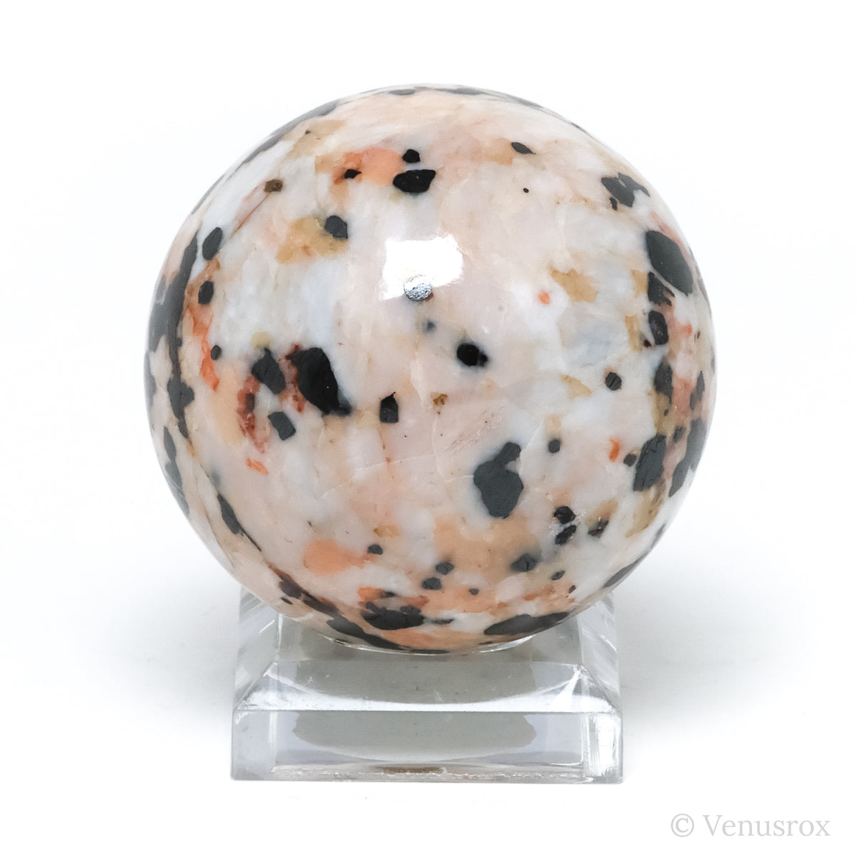 Willemite with Franklinite Polished Sphere from New Jersey, USA | Venusrox