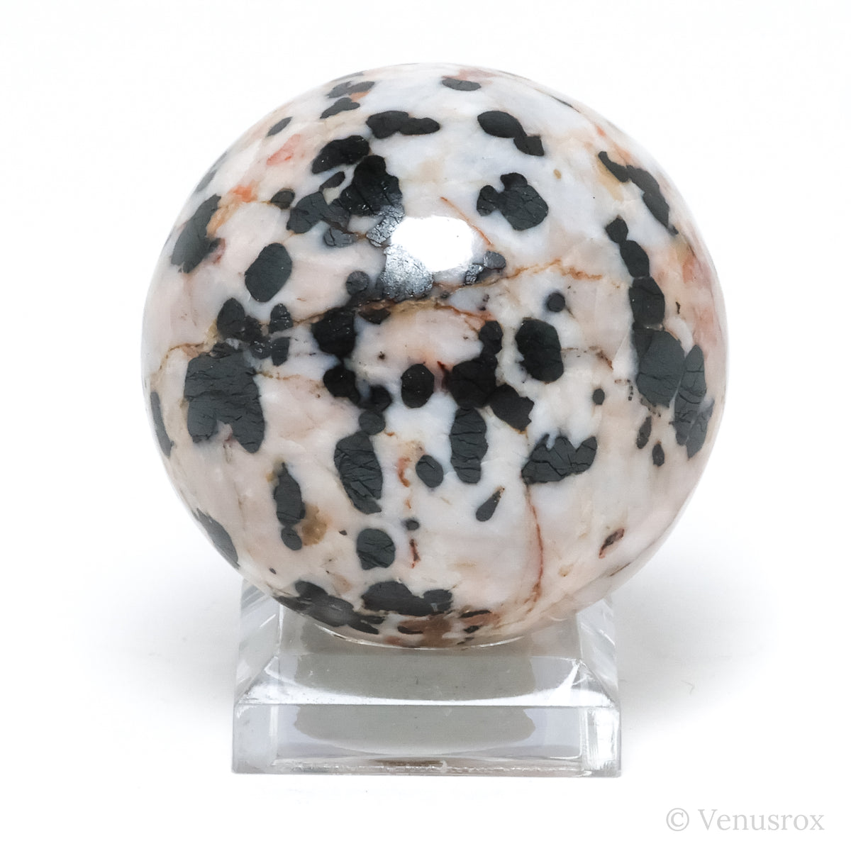 Willemite with Franklinite & Zincite Polished Sphere from New Jersey, USA | Venusrox