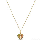 Pink & Green Tourmaline Polished Heart from Brazil | Venusrox