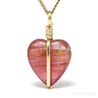 Pink Tourmaline Heart Pendant from Brazil | Venusrox