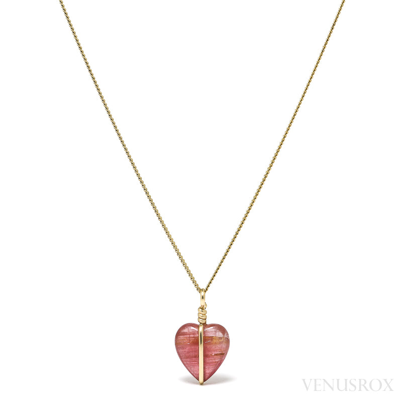 Pink Tourmaline Heart Pendant from Brazil | Venusrox