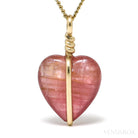 Pink Tourmaline Heart Pendant from Brazil | Venusrox