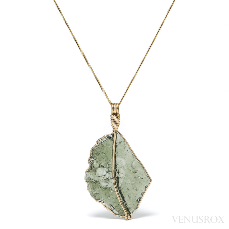 Natural Moldavite Crystal Pendant from Chlum, Czech Republic | Venusrox
