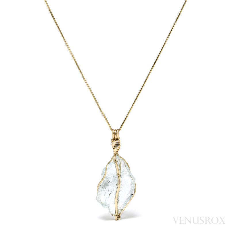 Aquamarine Polished Crystal Pendant from Brazil | Venusrox