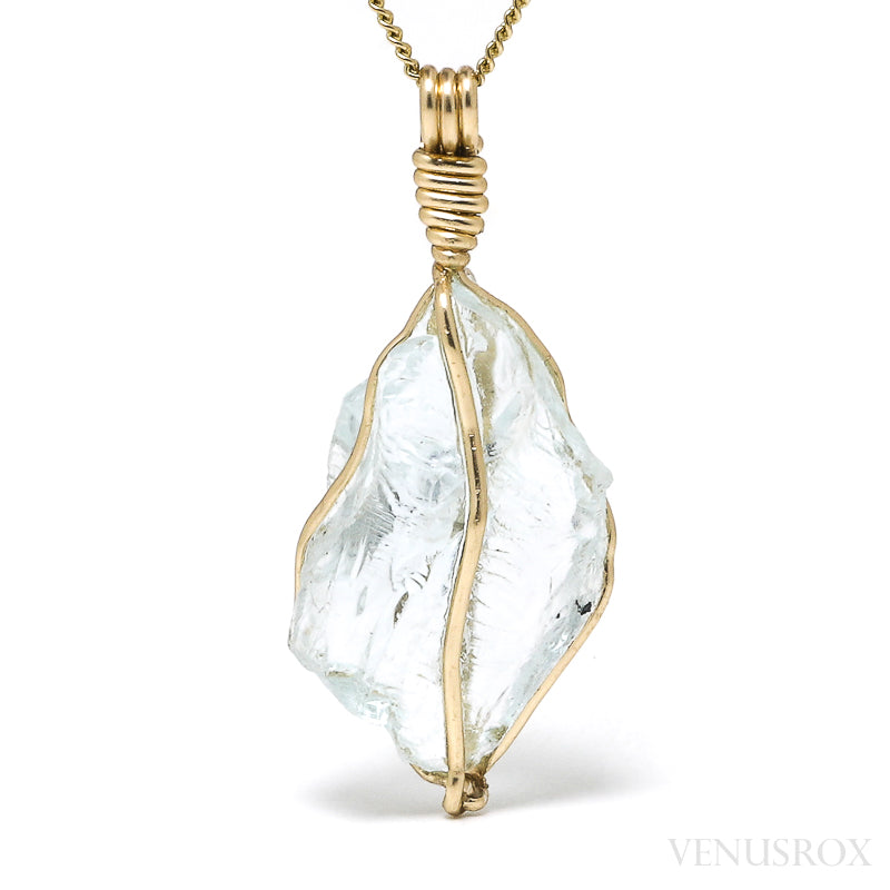 Aquamarine Polished Crystal Pendant from Brazil | Venusrox