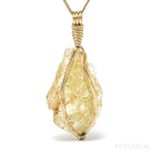 Yellow Danburite Crystal Pendant from Tanzania | Venusrox