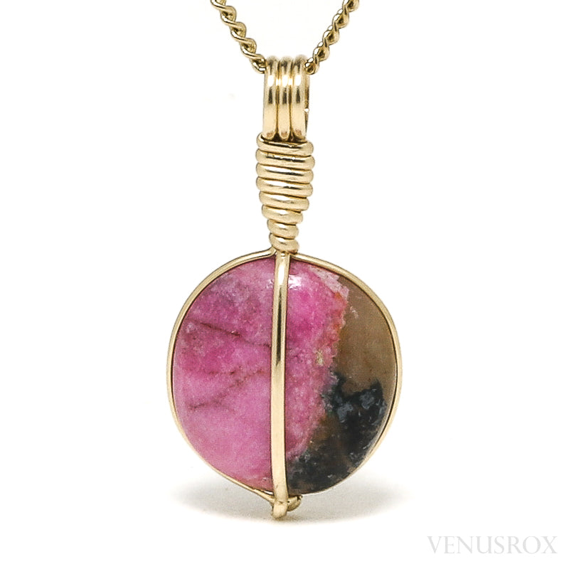 Calcite Cobaltoan Polished Crystal Pendant from Morocco | Venusrox
