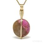 Calcite Cobaltoan Polished Crystal Pendant from Morocco | Venusrox
