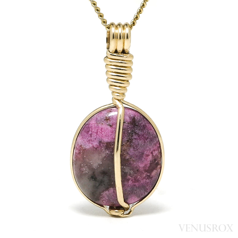Calcite Cobaltoan Polished Crystal Pendant from Morocco | Venusrox