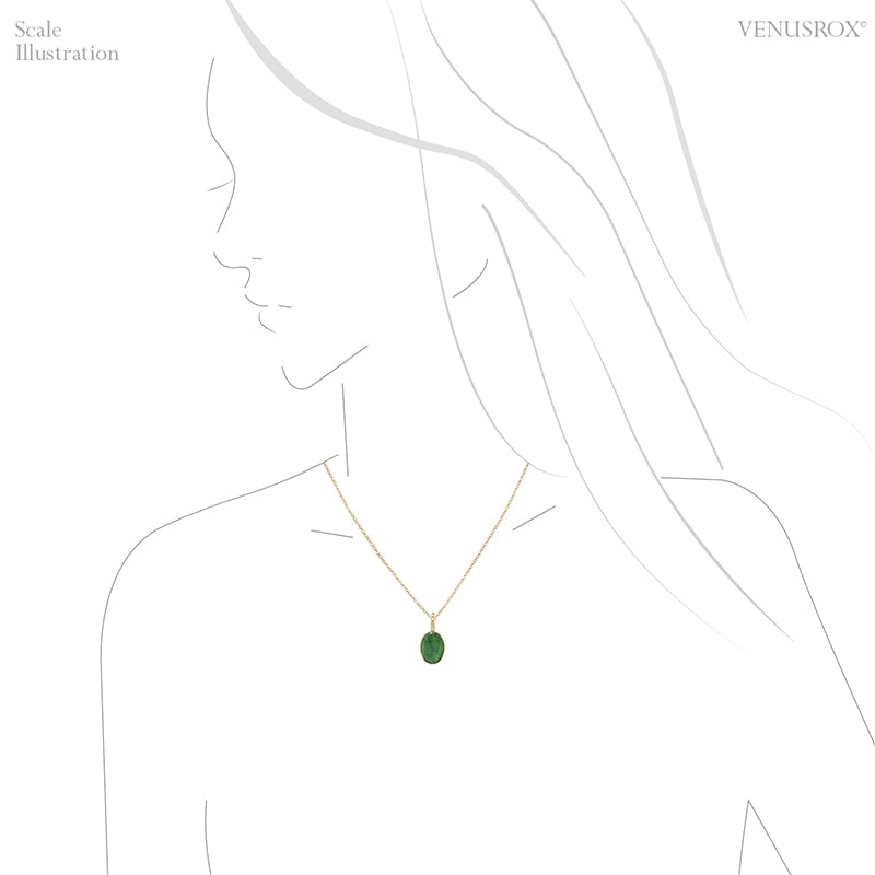 Tsavorite Garnet Natural Crystal Pendant from Tanzania | Venusrox
