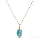 Larimar Polished Crystal Pendant from Dominican Republic, Caribbean Sea | Venusrox