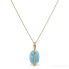 Larimar Polished Crystal Pendant from Dominican Republic, Caribbean Sea | Venusrox