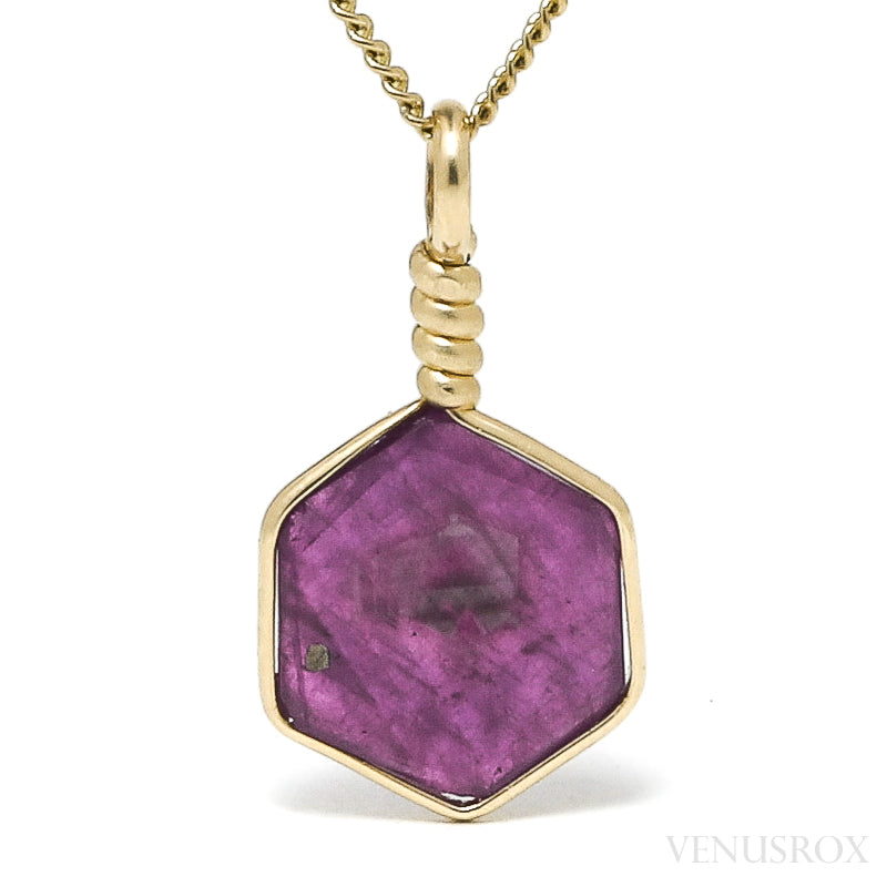 Ruby Polished Crystal Pendant from India | Venusrox