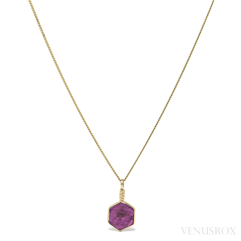 Ruby Polished Crystal Pendant from India | Venusrox