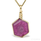 Ruby Polished Crystal Pendant from India | Venusrox
