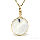 Rainbow Moonstone Polished Crystal Pendant from India | Venusrox