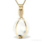 Rainbow Moonstone Polished Crystal Pendant from India | Venusrox