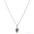 Natural Tanzanite Polished Crystal Pendant from Tanzania | Venusrox