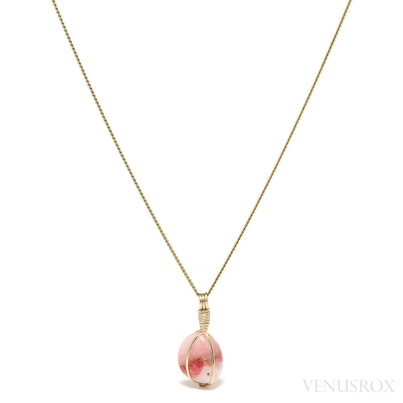 Tugtupite Polished Crystal Pendant from Tugtup Agtâkorfia, Narsaq municipality, Greenland | Venusrox
