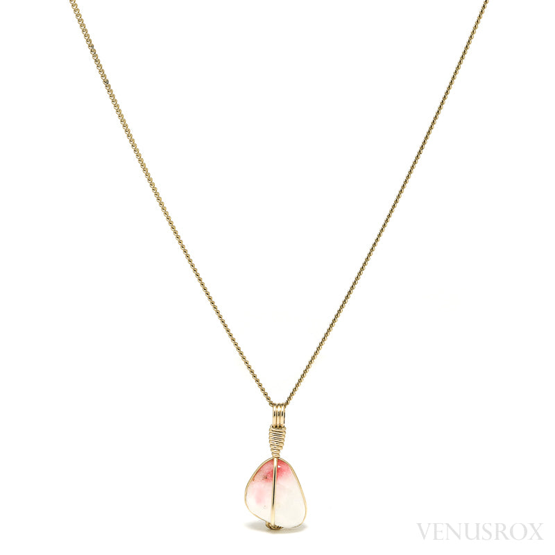 Tugtupite Polished Crystal Pendant from Tugtup Agtâkorfia, Narsaq municipality, Greenland | Venusrox