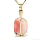 Tugtupite Polished Crystal Pendant from Tugtup Agtâkorfia, Narsaq municipality, Greenland | Venusrox