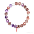 Quartz with Amethyst, Hematite & Goethite Bracelet from Brazil | Venusrox
