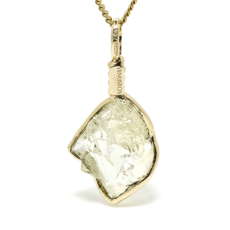 Heliodor Polished Crystal Pendant from Ukraine | Venusrox