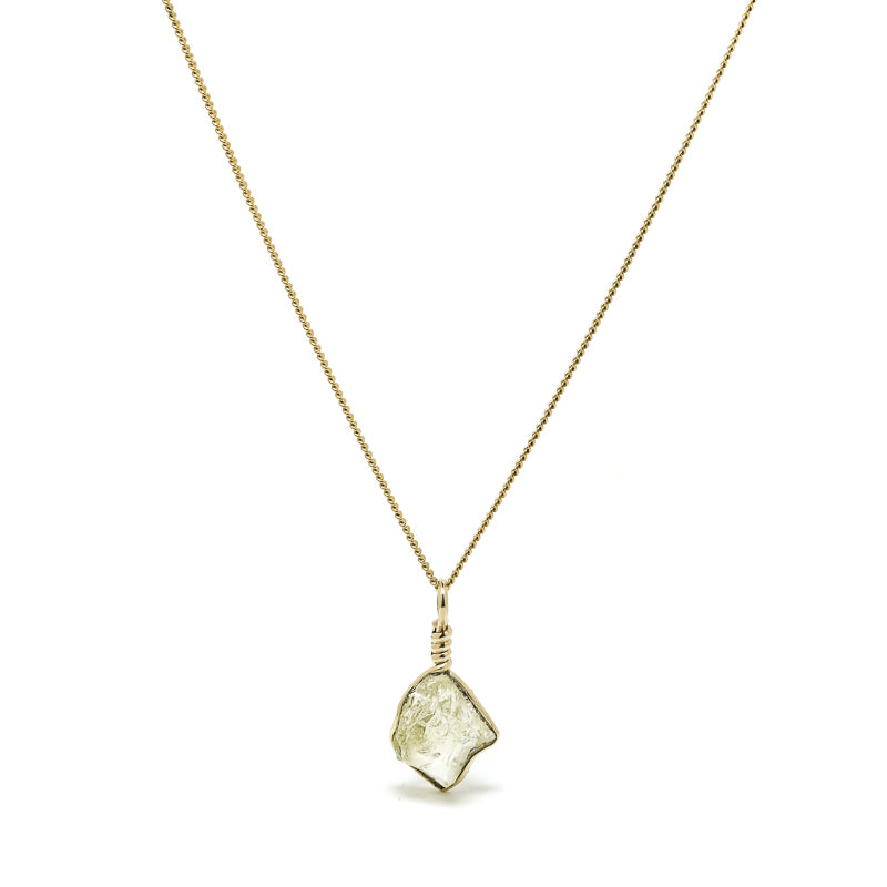 Heliodor Polished Crystal Pendant from Ukraine | Venusrox