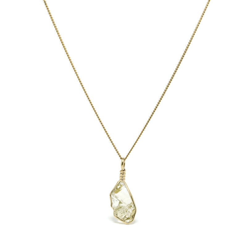 Heliodor Polished Crystal Pendant from Ukraine | Venusrox