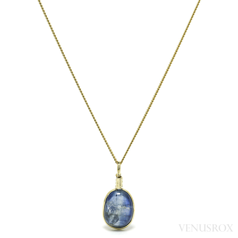 Blue Kyanite Polished Crystal Pendant from Nepal | Venusrox